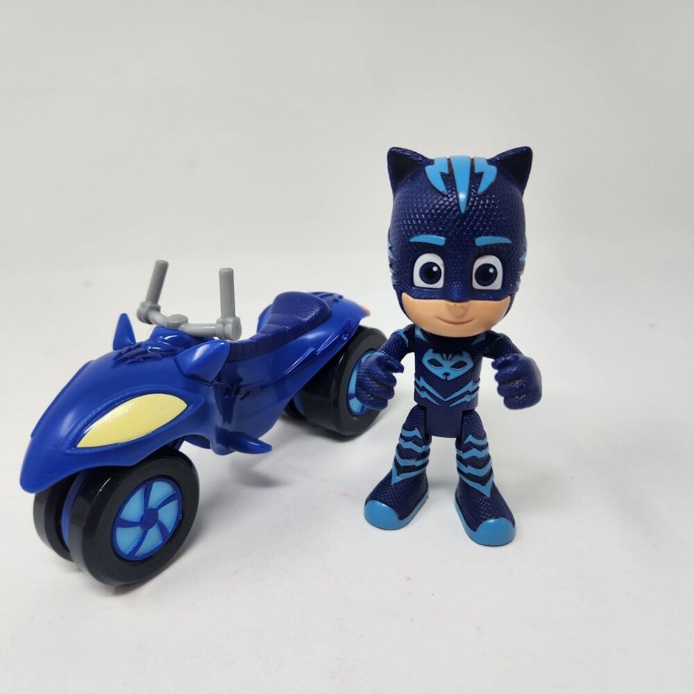 PJ Masks Catboy Figure & Cat Car Motorcycle Bike Toy Set